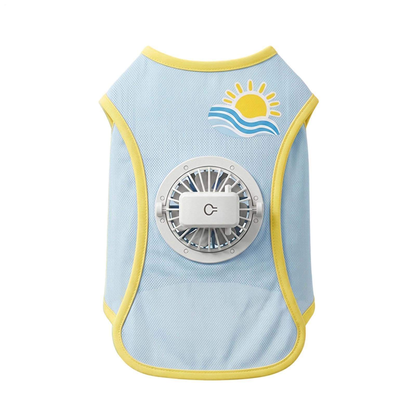 Dog Cooling Vest | 3-Speed with Fan Skin-Friendly Pet Clothes,Dog Cool Vest,for Small Medium and Large Breed Photo Props Outdoor Walk Celebrations Puppy