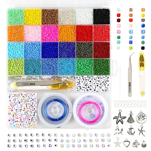 UCOUPER Perline Colorate Perline per Bigiotteria Fai Da Te...