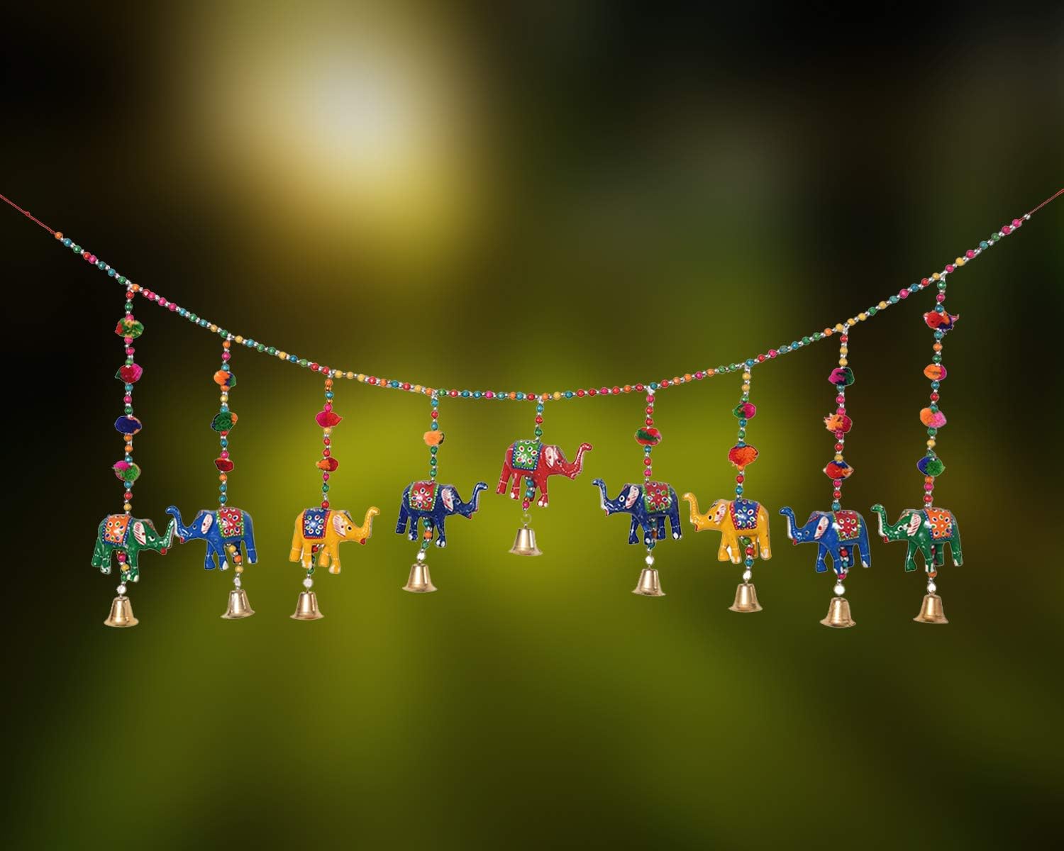 Great Art Torans for Entrance Door Home Decoration, Mandir Decor, with Hanging Door Decoration Items Wedding,Handicraft and Office Decor Latest Bandarwal Festive Diwali(Length 36 inch)-Style-2