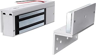Electromagnetic Lock with Z and L Bracket 1200LBS 500KG Holding Force Electric Magnetic Door Lock 12V Fail Safe NC Mode for Access Control System