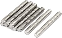 Vista 33 de uxcell M3 x 2.362 in 0.020 in Pitch 304 Varillas totalmente roscadas de acero inoxidable barra 10 piezas