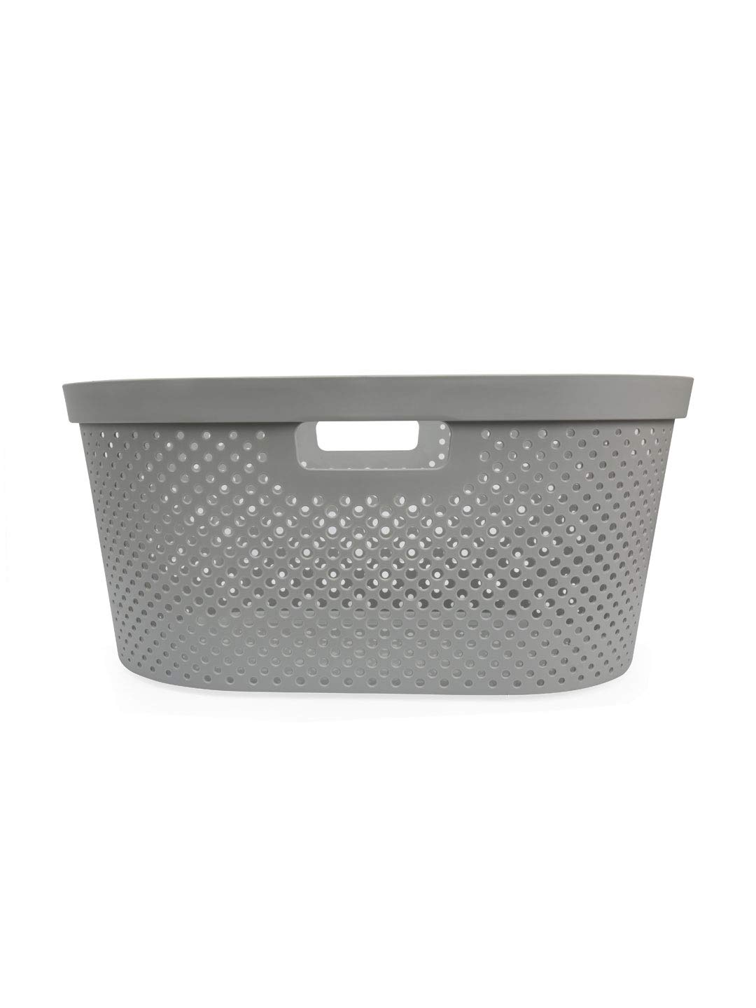 home by Nilkamal Oval Laundry Basket (Grey) Amazon.in Home & Kitchen