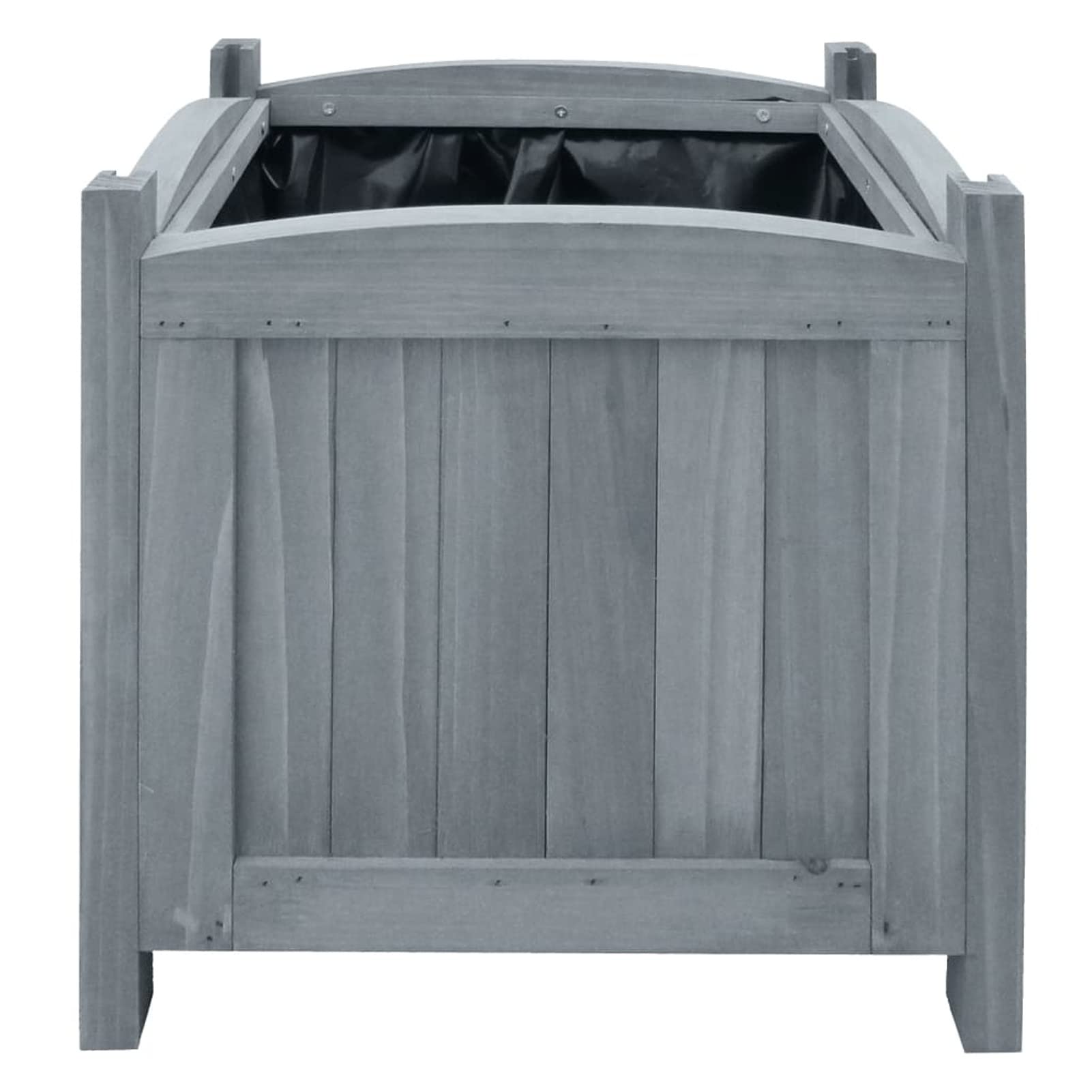 ZEYUAN Letti Rialzati da Giardino 2 pz 30x30x30 cm in Legno di Abete,Letti Rialzati da Giardino,Letti per Orto Rialzato,Fioriere da Esterno-310041