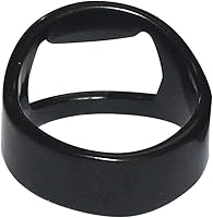 Vista 2 de Juego de 10 abrebotellas de acero inoxidable de color negro con 4 tamaños de mezcla: talla 8, talla 10, talla 12, talla 14