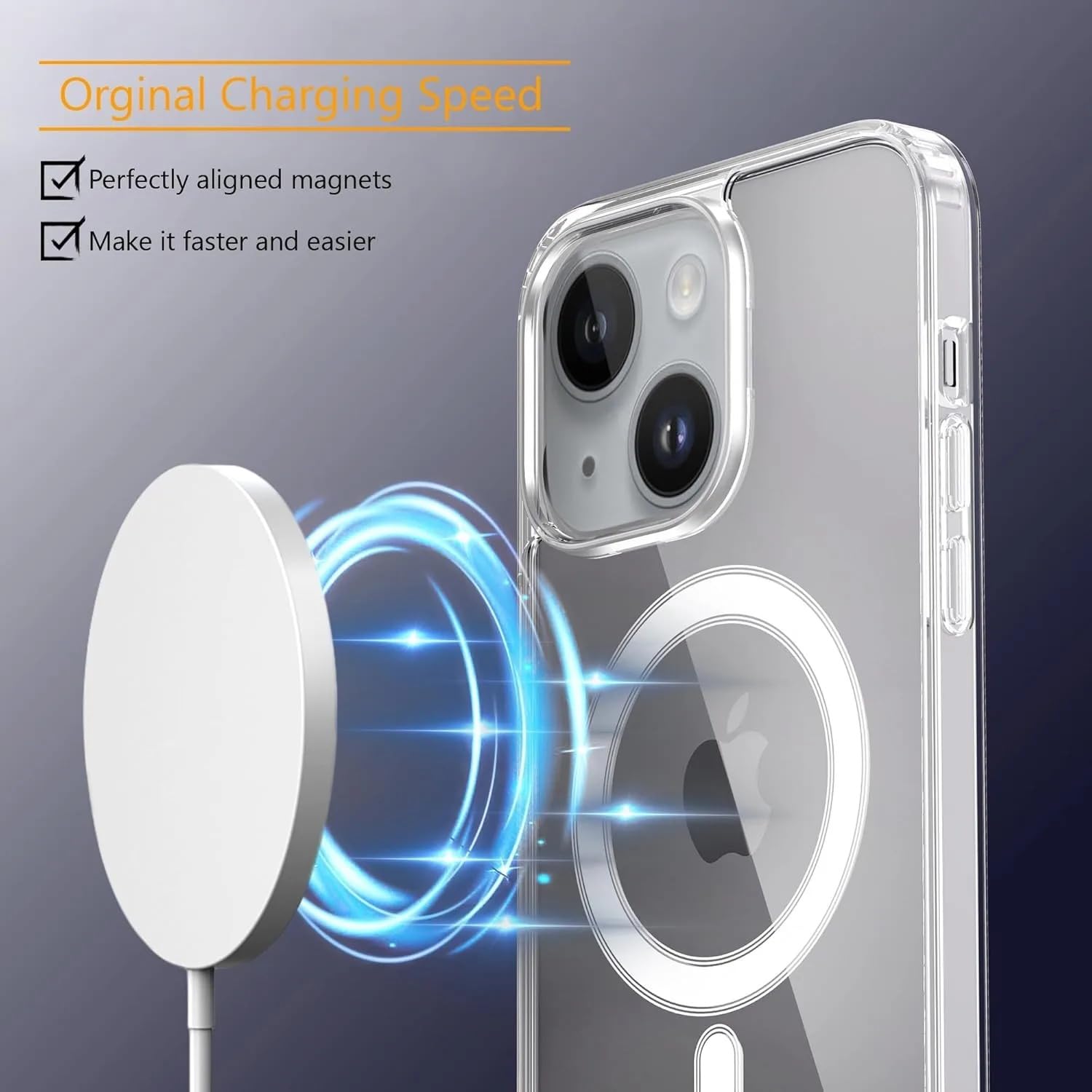 Capa Clear Case Magnética Transparente Compatível Apple iPhone 16