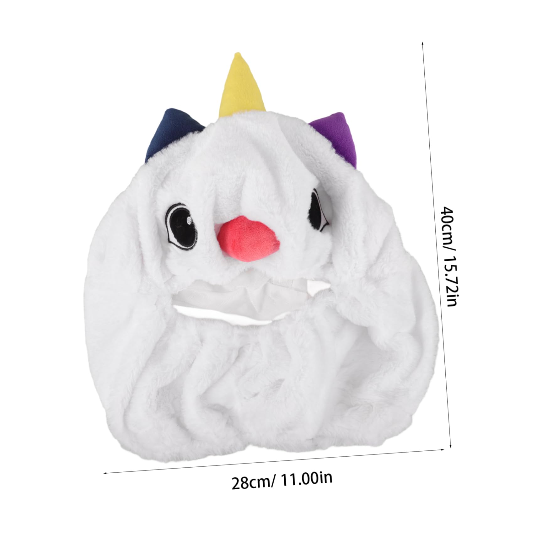 PartyKindom Plush Motorcycle Cover Adorable Decorative Cap and Lightweight Design Fit for Various Fun Cartoon Style for Bike