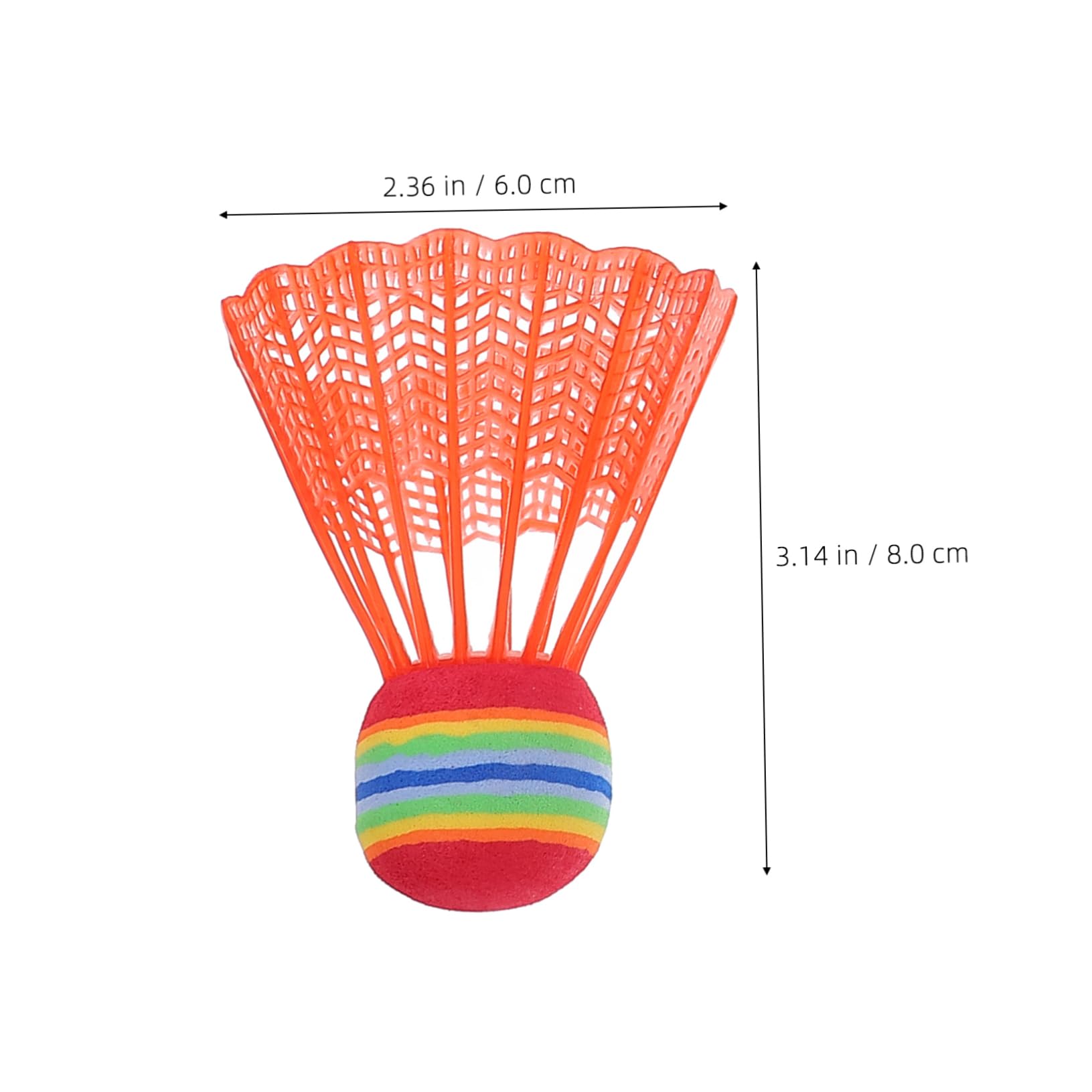 FOYTOKI Sports Badminton Balls 12 Pcs Plastic Birdie Balls for Boys and Girls Adults Indoor Training Practice