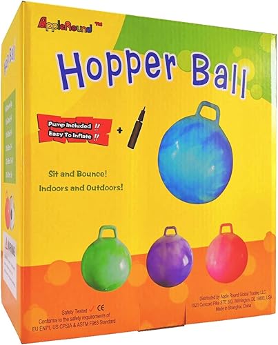 Miniatura 5 de Espacio Hopper pelota con bomba de aire 22in55cm de diámetro para el 1012años, Hop Ball, canguro Bouncer, Henson Hop, Jumping pelota, Sit & Bounce