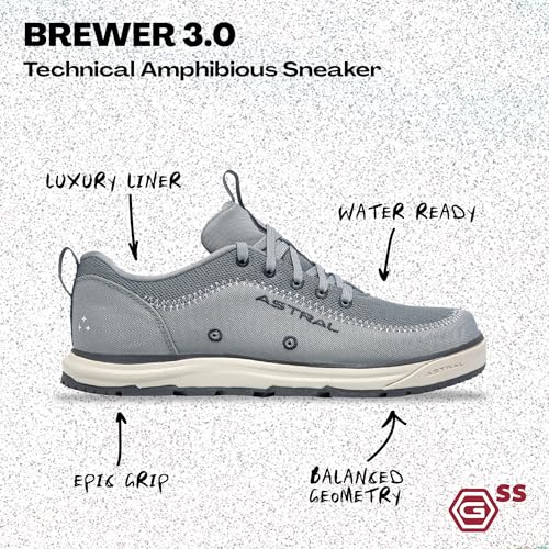 Image of Astral Brewer 3.0 Shoes - Barefoot, Quick-Drying Men's & Women's Sneaker for Casual Wear, Water Sports, Travel, & Hiking
