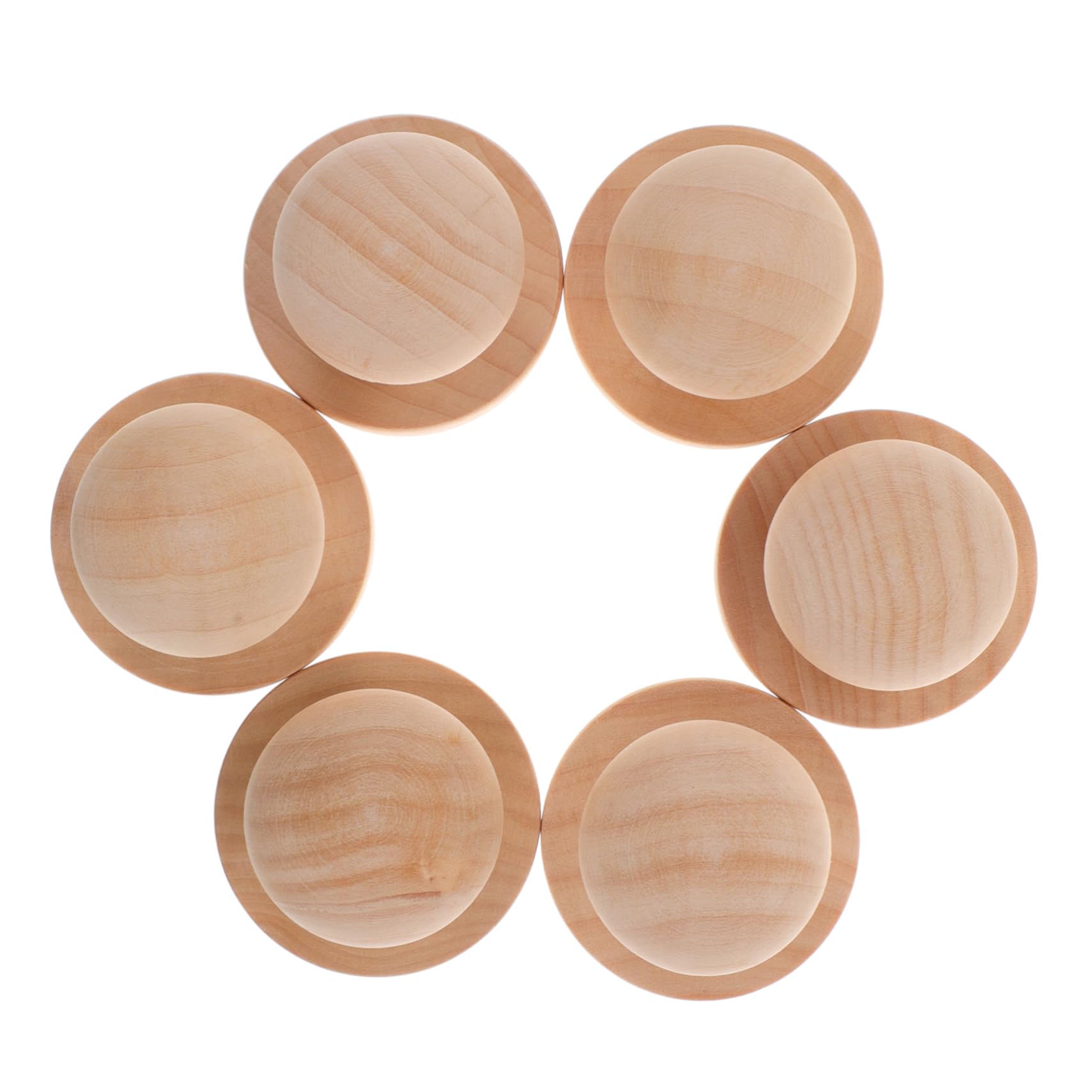 HOMSFOU 2 Sätze Holzstempelgriff Handgefertigte Stempelhalter Für Scrapbooking Und Einladungen Runde Holzgriffe Natürlichem Material Passend Für DIY Projekte Langlebig Und 6 Stück * 2