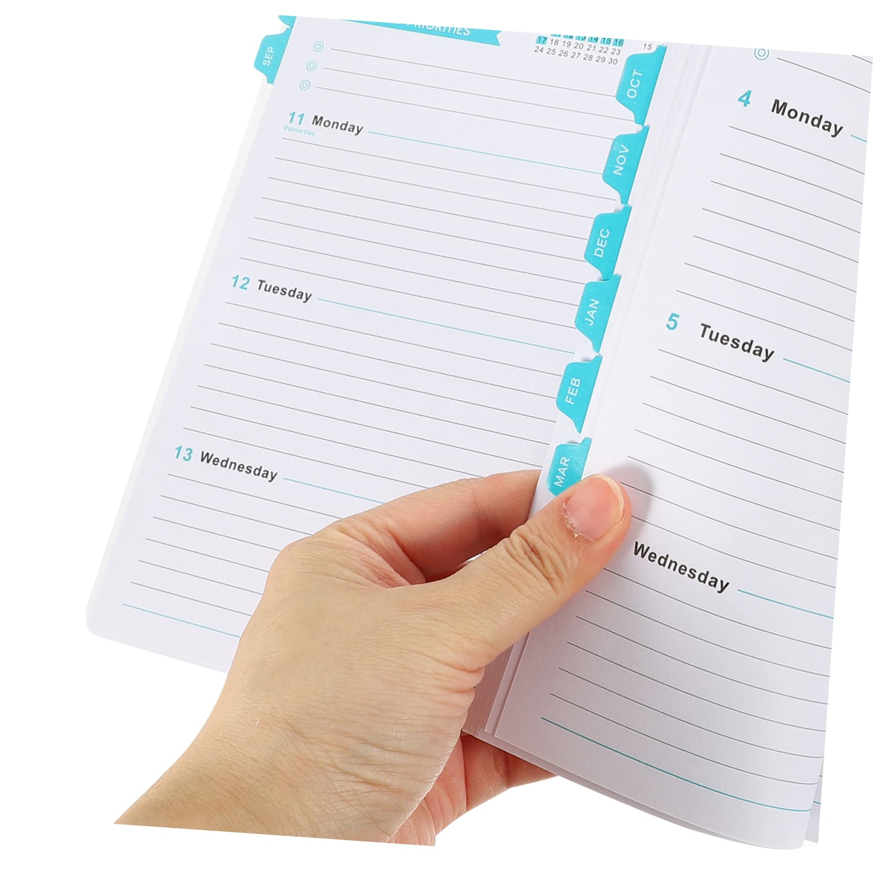 Tofficu 4pezzi Agenda Scolastica Portatile Planner Organizzatore Settimanale Con Copertina Elegante Per Studio e Lavoro Pianificazione Giornaliera e Mensile Ottimizza Tuo e Obiettivi