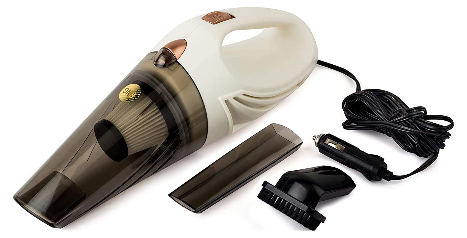 UK Enterprise 2001 Car Handheld Vacuum Cleaner (White) Multi
