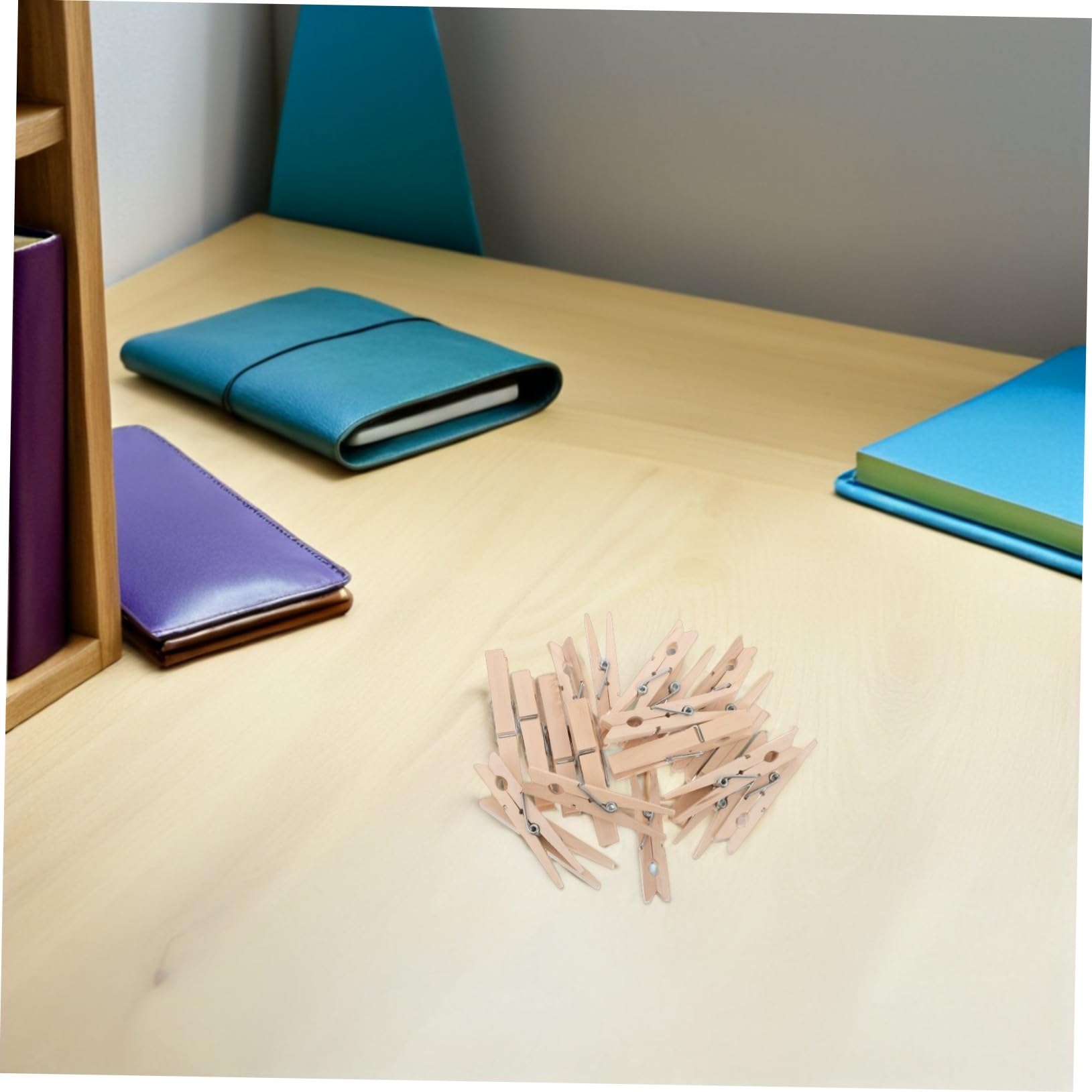 BESTYASH 150 Mollette in Legno per Foto e Bucato, Mini Mollette Multifunzionali per Abbigliamento, Artigianato e Scrapbooking