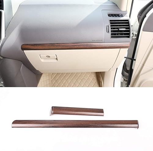 LLKUANG Para Toyota Land Cruiser Prado FJ150 150 2010-2019 Co-piloto Interior Co-piloto Co-piloto Lado del pasajero Decoración Tira Trim para LHD