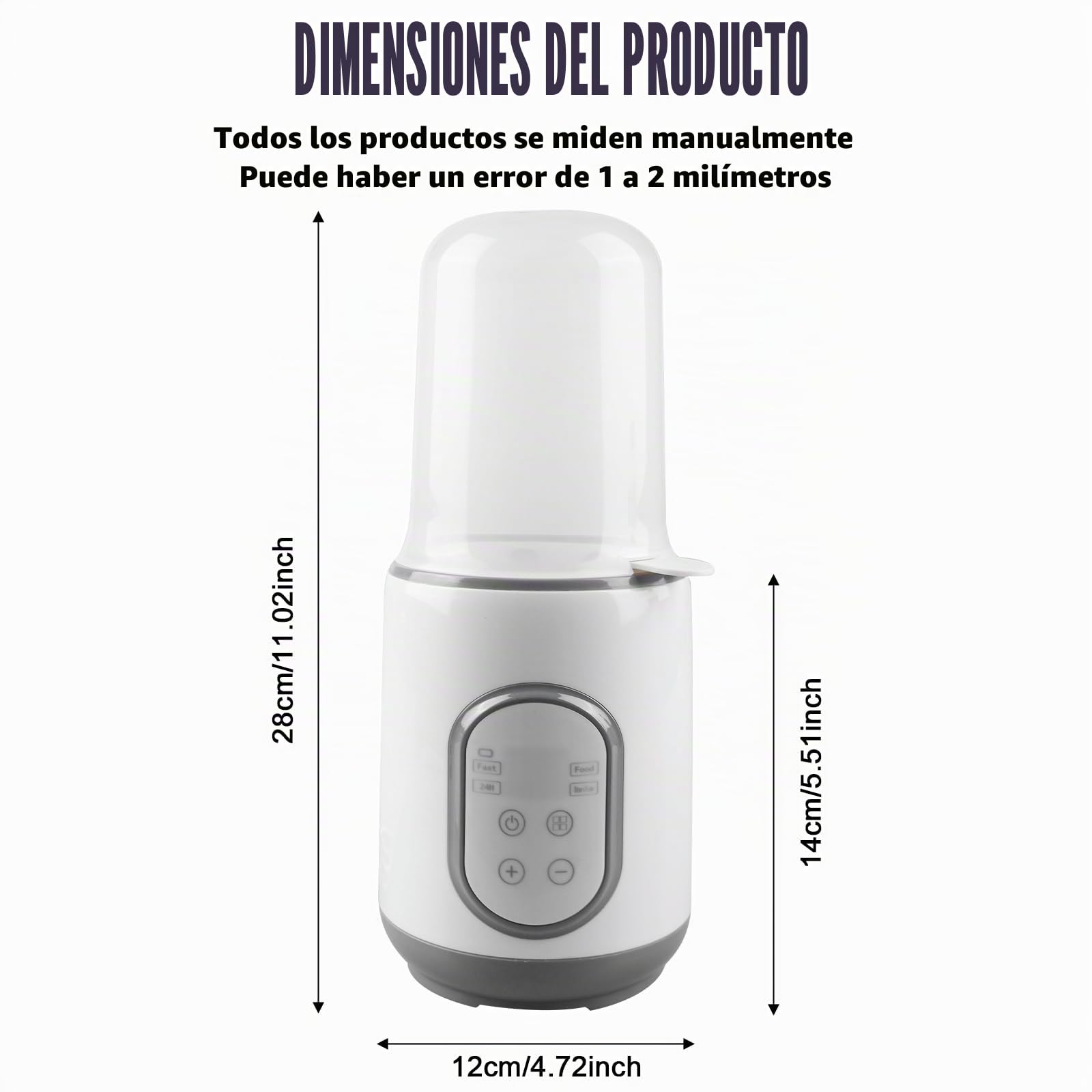 Calentador de biberones para bebé 8 en 1, multifuncional con control de temperatura, descongelar, mantener caliente, protección contra sobrecalentamiento, para todo tipo de biberones, 220 V