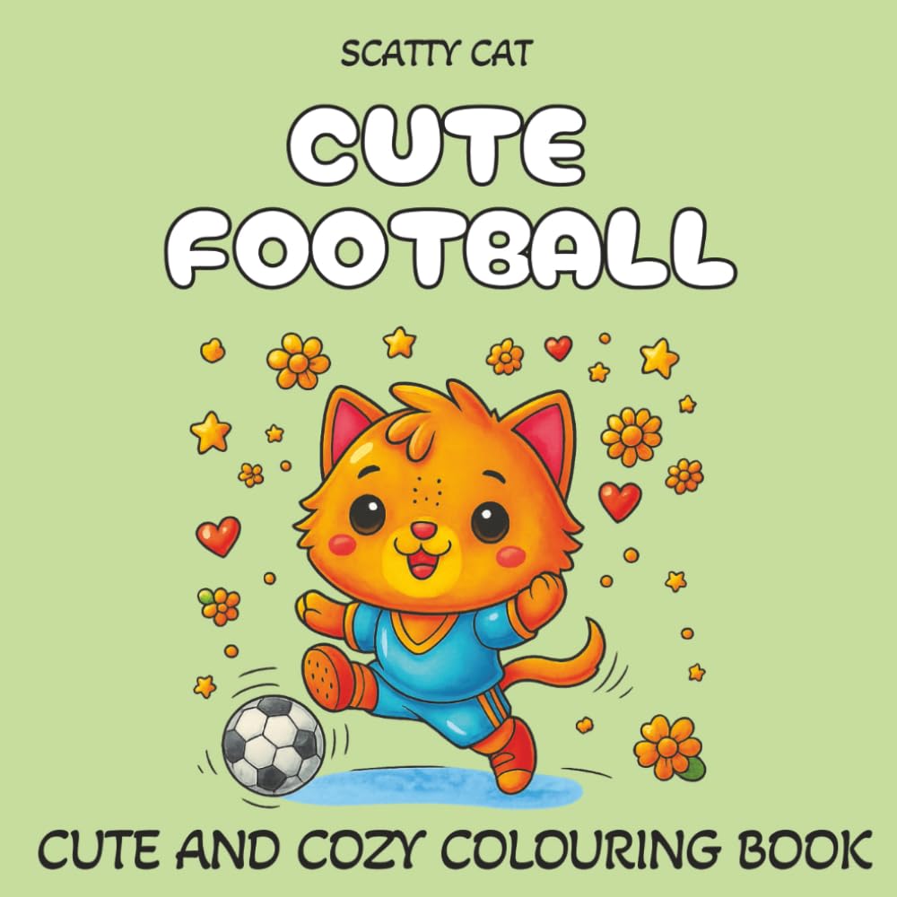 Cute Football: A Cute and Cozy Colouring Book (Cute Colouring Books)