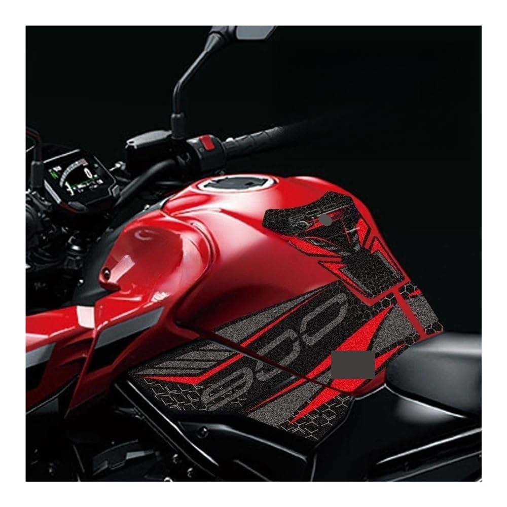 Almohadilla del Tanque Motocicleta para Z900 Motocicleta Antideslizante Pegatina Tipo Almohadilla para Depósito Protector Tapa Gas Pegatina Aceite Accesorios 2017-2023 Pegatinas Protecciones