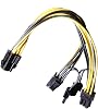 AAAwave PCIe Group (Pack of 1, Single Female 6pin to Dual Male 6+2pin W/Braided Sleeved)