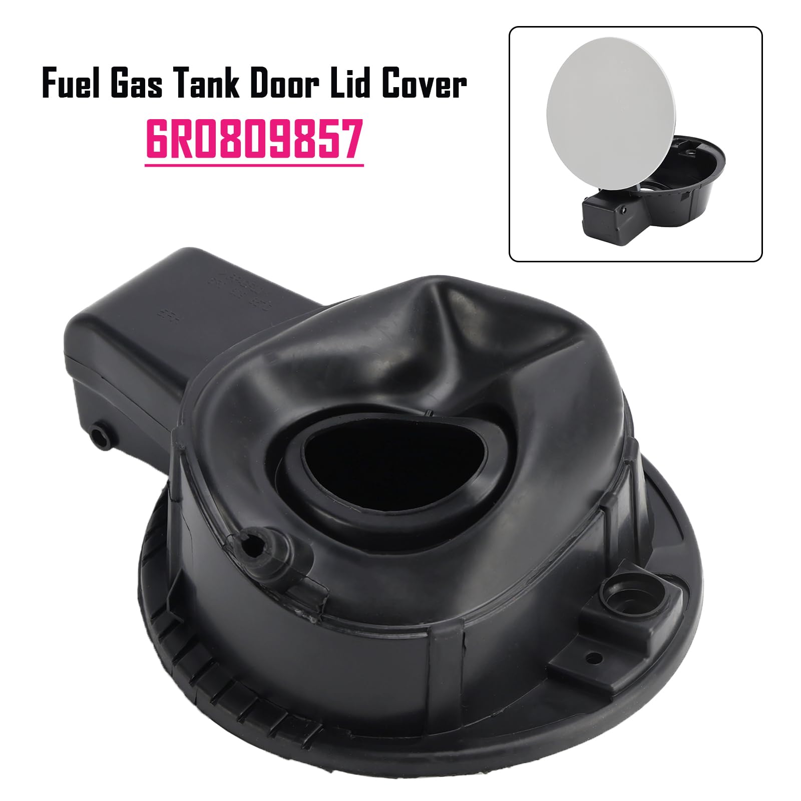 Couvercle du réservoir de Carburant Flap Cover Cap 6R0809857 Convient pour VW Polo 2011-2019