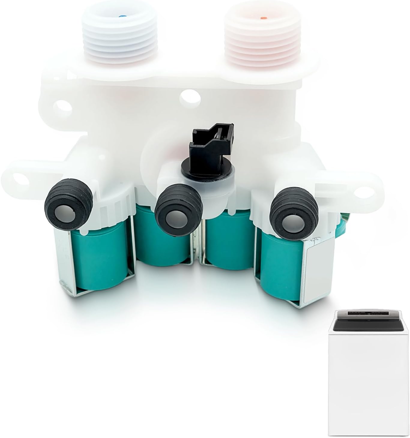 WTW7500GC0 WTW7500GC2 Washer Water Inlet Valve Fit for Whirlpool WTW7500GW0 WTW7500GW2 WTW8500DC0 WTW8500DC5 WTW8500DC1 WTW8500DC2 WTW8500DC3 WTW8500DC4 WTW8500DC6 WTW8500DR0 WTW8500DR2 WTW8500DW0