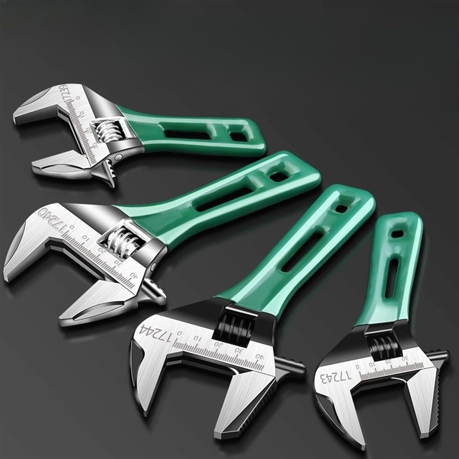 6/8 Inch Adjustable Wrench Mini Monkey Short Handle Spanner Material Scale Rubber Wrapped Key(6 inch-B)