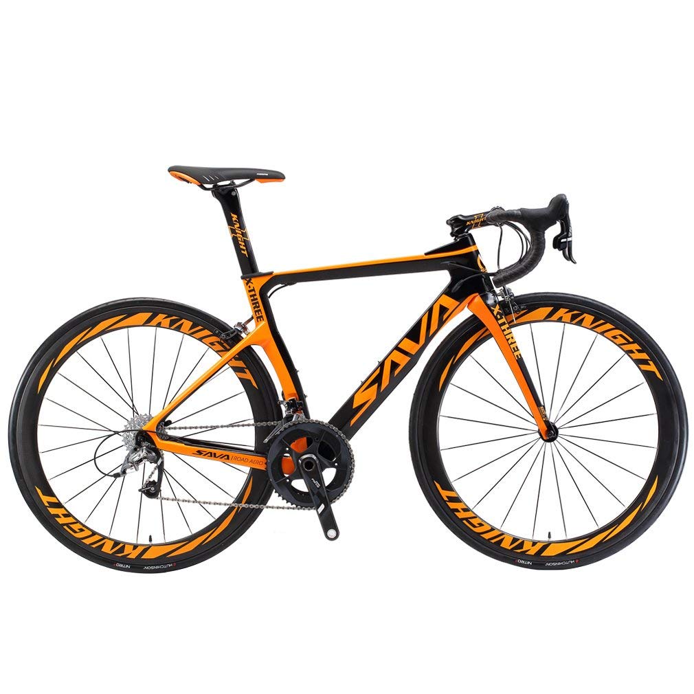 SAVADECK Phantom 2.0 Carbon Fiber Road Bike 700C Carbon Frame Racing Bicycle with Shimano Ultegra 80