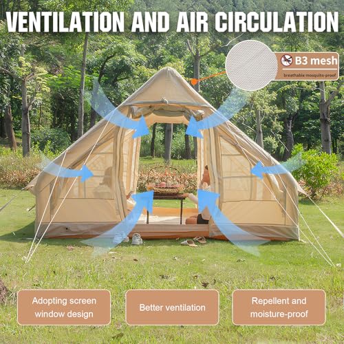 Carpa Inflable para Camping Instantánea para 4-6 Personas miniatura 6