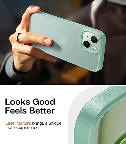 Miniatura 5 de TORRAS Funda diseñada a prueba de golpes para iPhone 15 protección contra caídas de grado militar de 12 pies Funda protectora dura mate delgada para