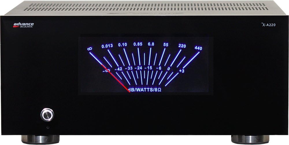 Advance Acoustic X-A220 220 Watts RMS Mono Block, 2 Channels, XLR Balanced Inputs, Dimmer Function