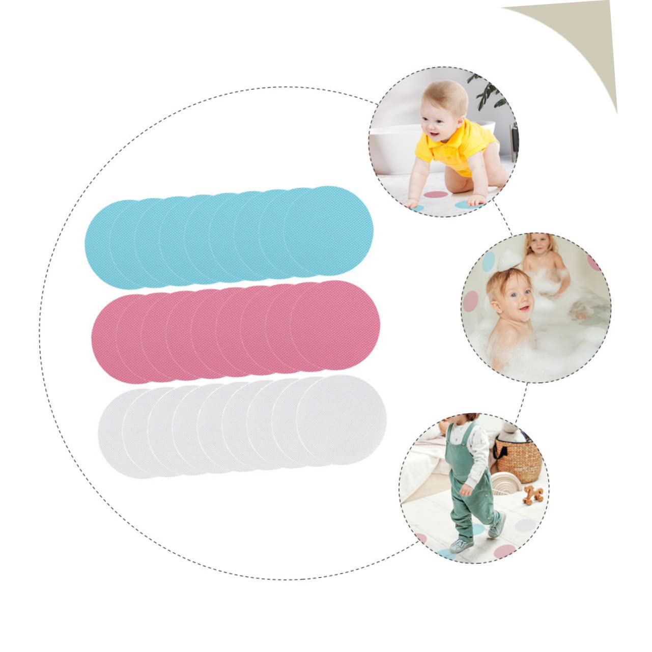 Cabilock 108stücke Runde Anti-rutsch Aufkleber Für Badewanne Und Treppen Selbstklebende wasserdichte Und Langlebige Sicherheitssticker