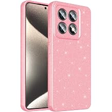 Zore Xiaomi ile uyumlu 14T Pro K l f Kamera Korumal  Simli L ks Zore Koton Kapak A k Pembe