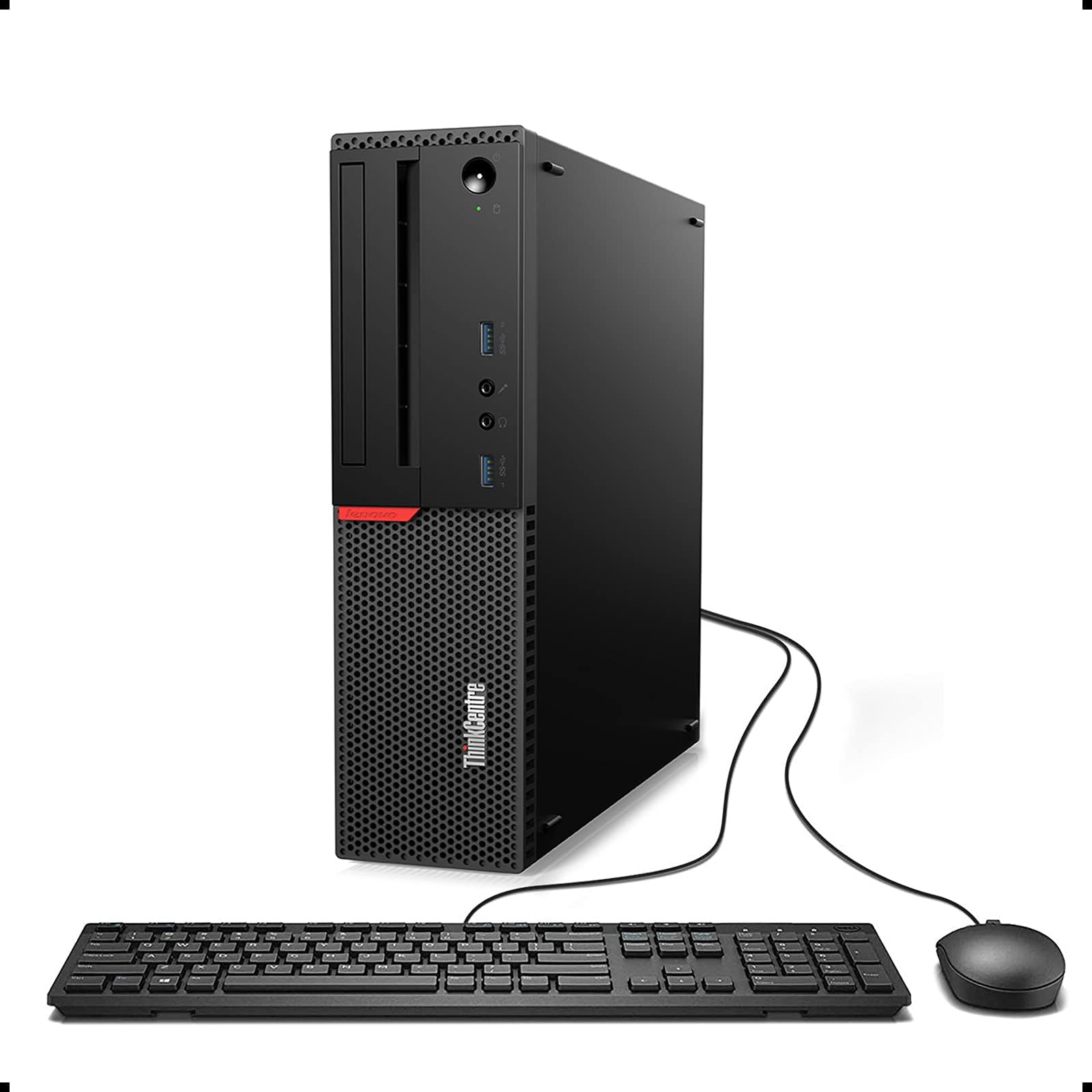 Lenovo ThinkCentre M900 SFF Desktop Computer PC, Intel Core i5-6500, 8 GB RAM, SSD da 256 GB, WiFi, Bluetooth, tastiera US, Windows 11 Pro (ricondizionato)