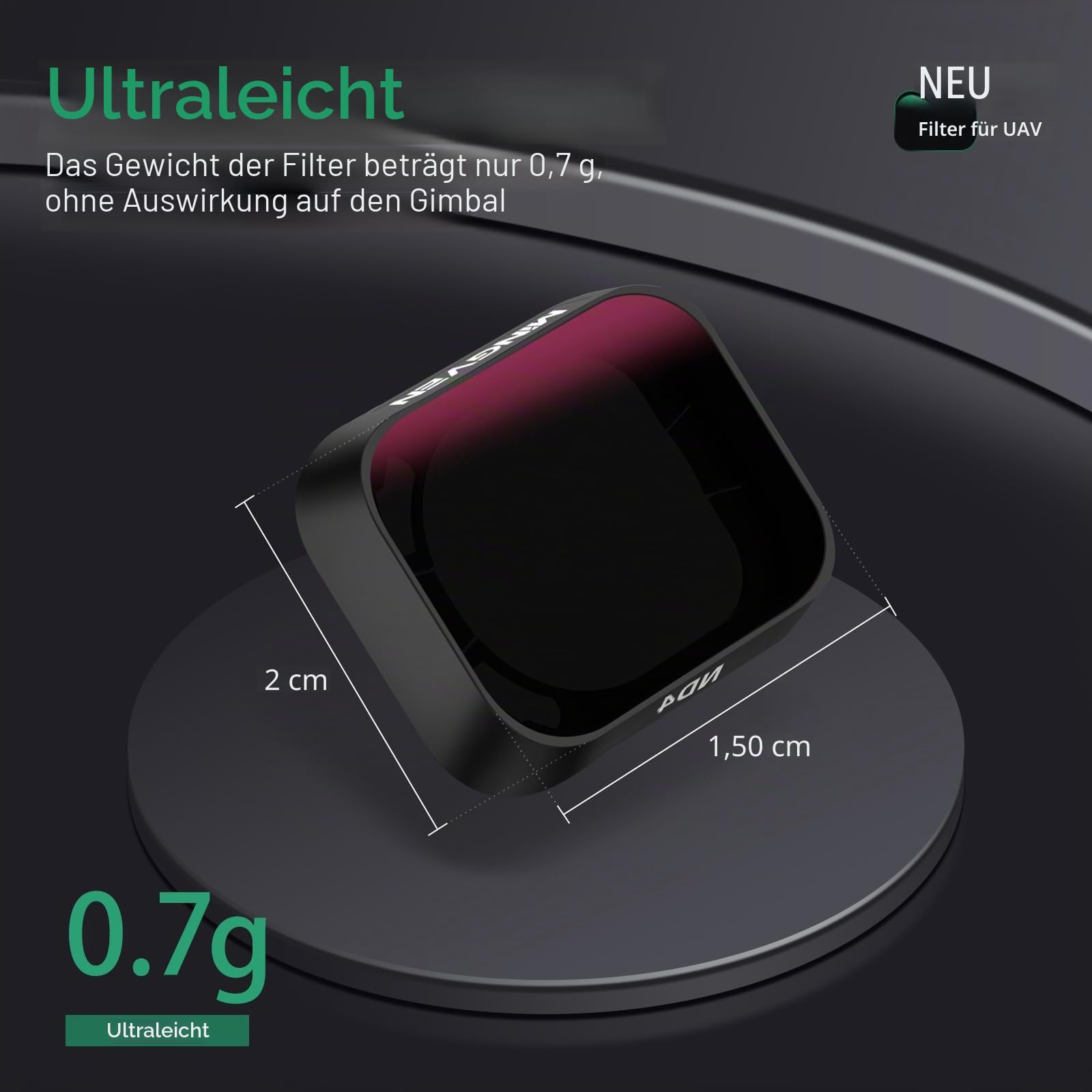 Mini 3 ND-Filter, ND-Filter-Set kompatibel mit DJI Mini 3/Mini 3 Pro Zubehör - 6er-Pack (CPL, Natural Night, ND16, ND32, ND64, ND256)