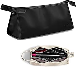 Veki Storage Bag for Dyson Airwrap Styler and Curler Accessories, Travel Bag Compatible with Dyson Supersonic Hair Dryer, Hair Dryer Storage Case (Black, Triangle)