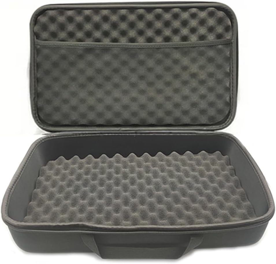 2Pcs Carry Case Storage Box Travel Zipper Bag with waves Sponge Personalization Shockproof Camera Bag For Outdoor Tool Accessories (16.1in*10.2in*3.7in)