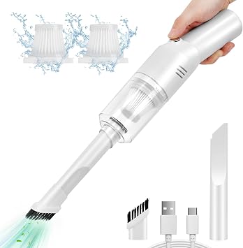 Auloea Wireless Mini Car Vacuum Cleaner(400g) Portable Rechargeable,Handheld Vacuums, Mini but Mighty Dust Busters Cordless R