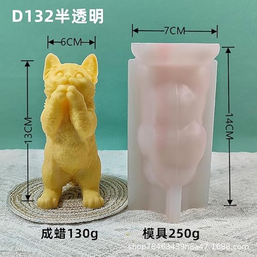 Candle Moulds for Candle Making, Sturdy Heavy Duty Plaster Resin Crafts Making Tool for Holiday Gift