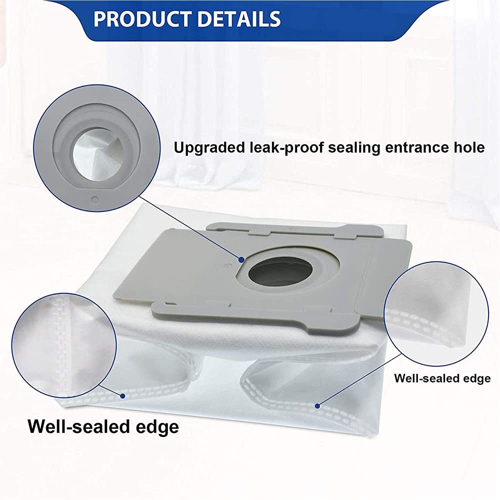 Disposable Dust Bags for i7 i7+/i7 Plus E5 E6 and S9 Plus Dirt Disposal Vacuum Bags (14 Pack)