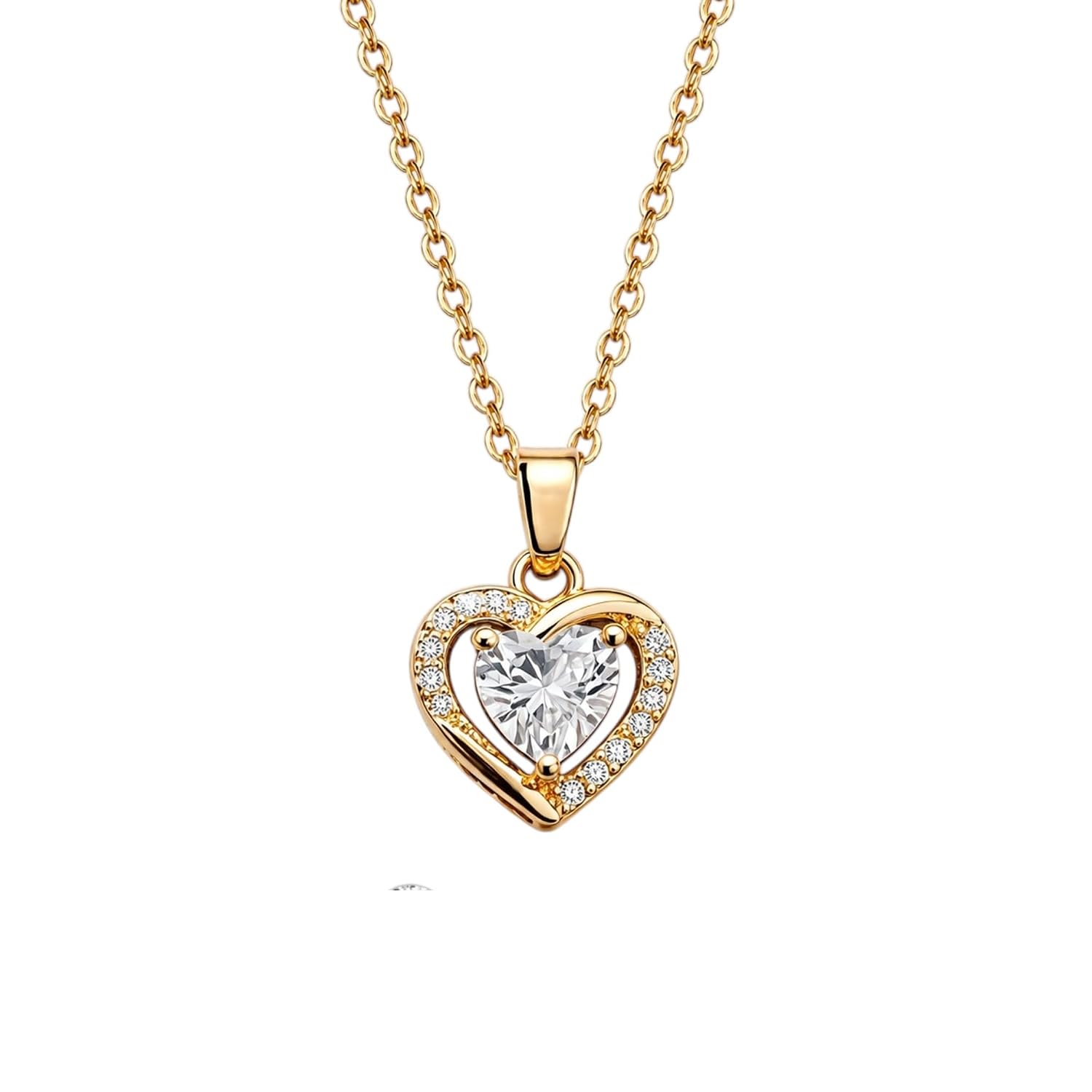 SHUBS Heart Shape Crystal Pendant Necklace for Women | Gold Plated Love Necklace | Gift for Her | Stainlesss Steel Jewelle... - Review, Price and Buying Guide