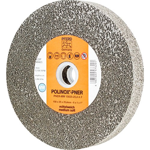 Polinox verpresstes Vlies-Rad pner ø 150x25 mm Bohrung-Ø 254 mm Mittelweich a Fein für Finish - Pferd