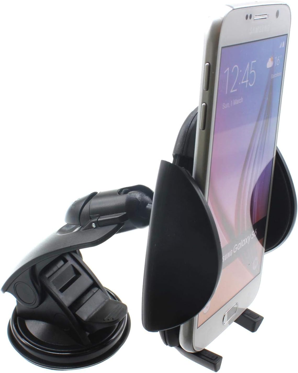 Car Mount Dash Windshield Holder Cradle Swivel Dock Suction Stand Compatible with LG K51 Phone