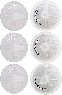 Syringe Filters [Hydrophilic Nylon Membrane] Non-sterilized 25mm Diameter 0.45μm Pore Size for Laboratory Filtration by Allpure Biotechnology (Nylon, Pack of 100)