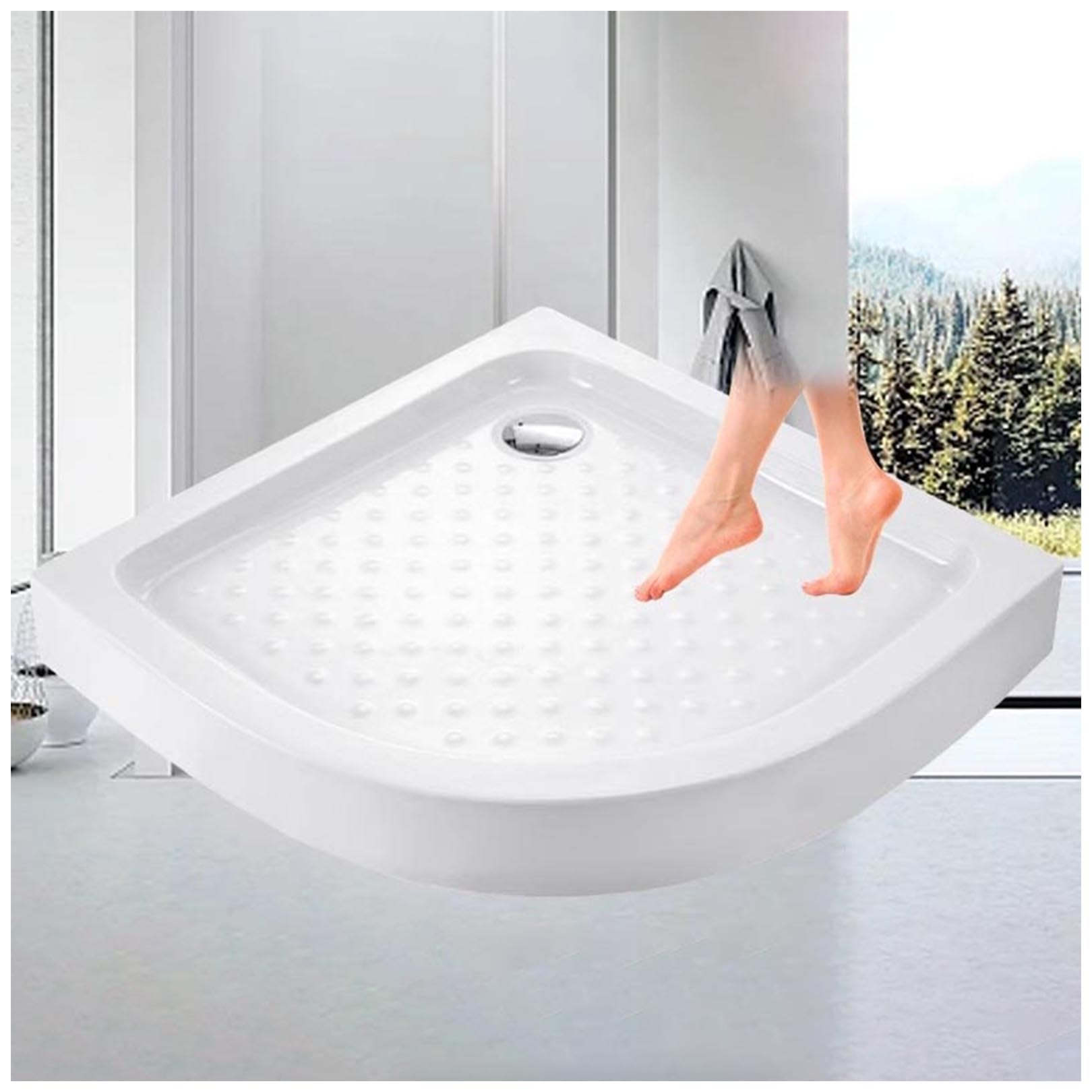 Receveur de douche antidérapant en acrylique de qualité supérieure avec drain inclus