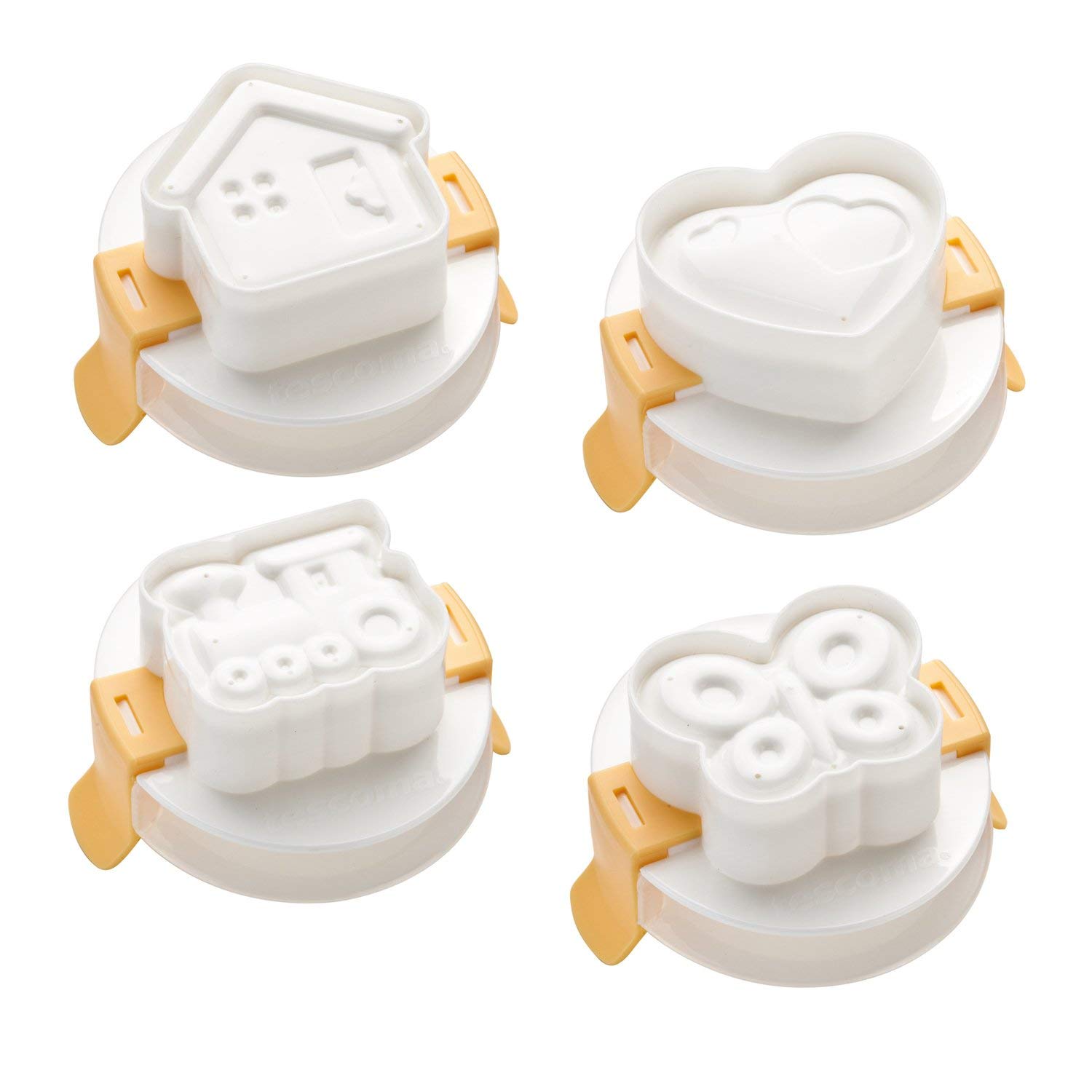 Tescoma Assorted Egg Shaping Moulds, 4 Pcs Presto,
