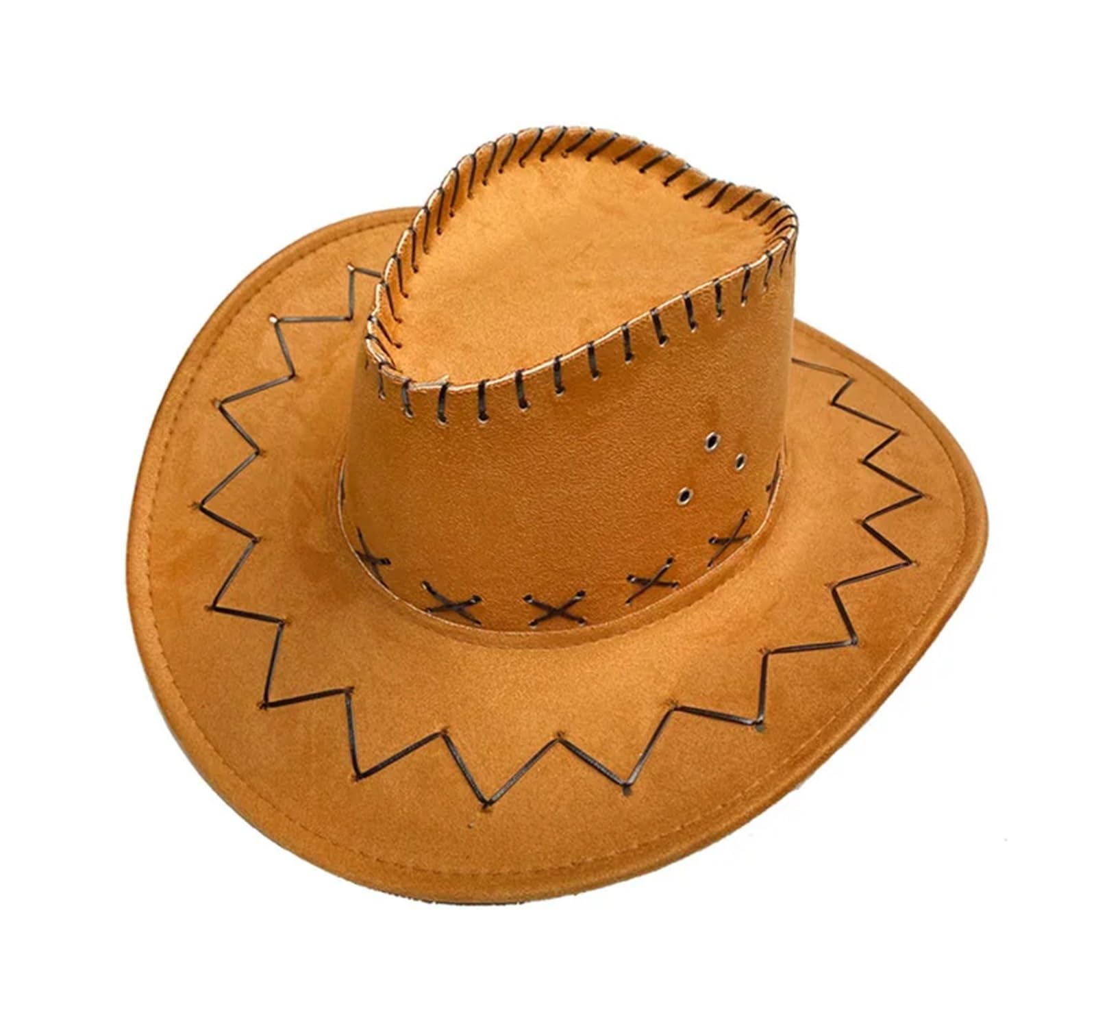vrfvsdasAAS cowboy hat, For Men And Women Outdoor Use Large Brim Water Droplet Sunscreen Hat Western Cowboy(Yellow)