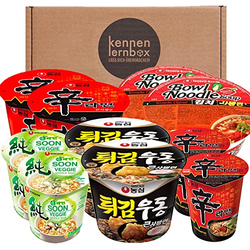 Koreanische 10er Cup-Noodelbox | Kennenlernbox mit 10 Koreanischen Instantnudeln Cover