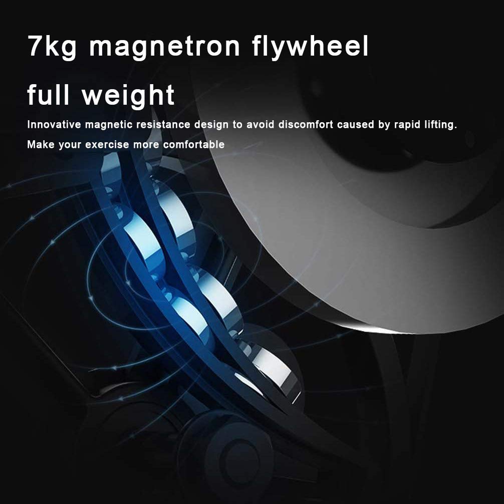 Elektryczny rower treningowy z magnetronem, rower spinningowy z całkowicie ukrytą korbą i odpornością na 8 prędkości, nośność do 110 kg