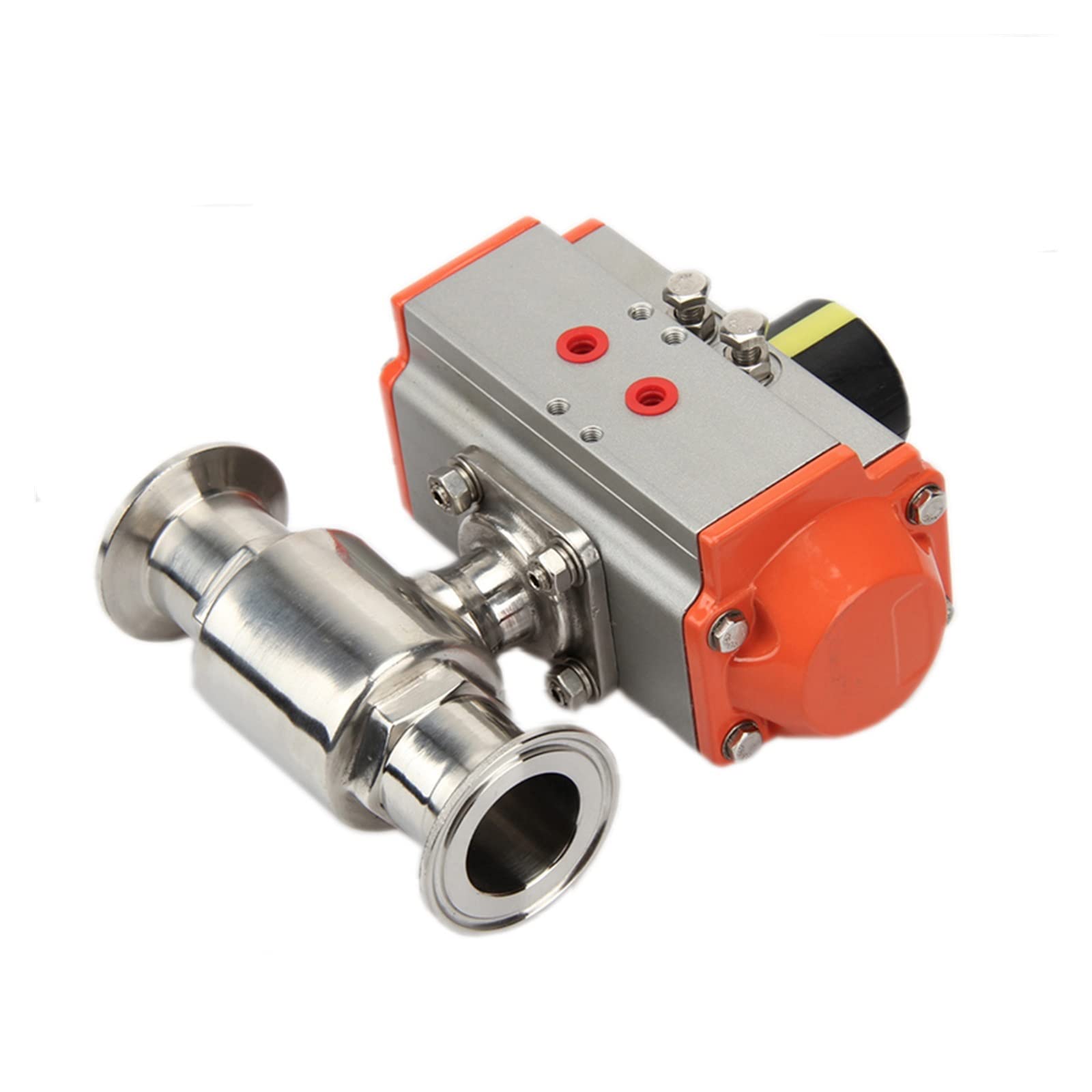 Vanne à boisseau sphérique 51mm en inox 304 avec actionneur pneumatique double effet