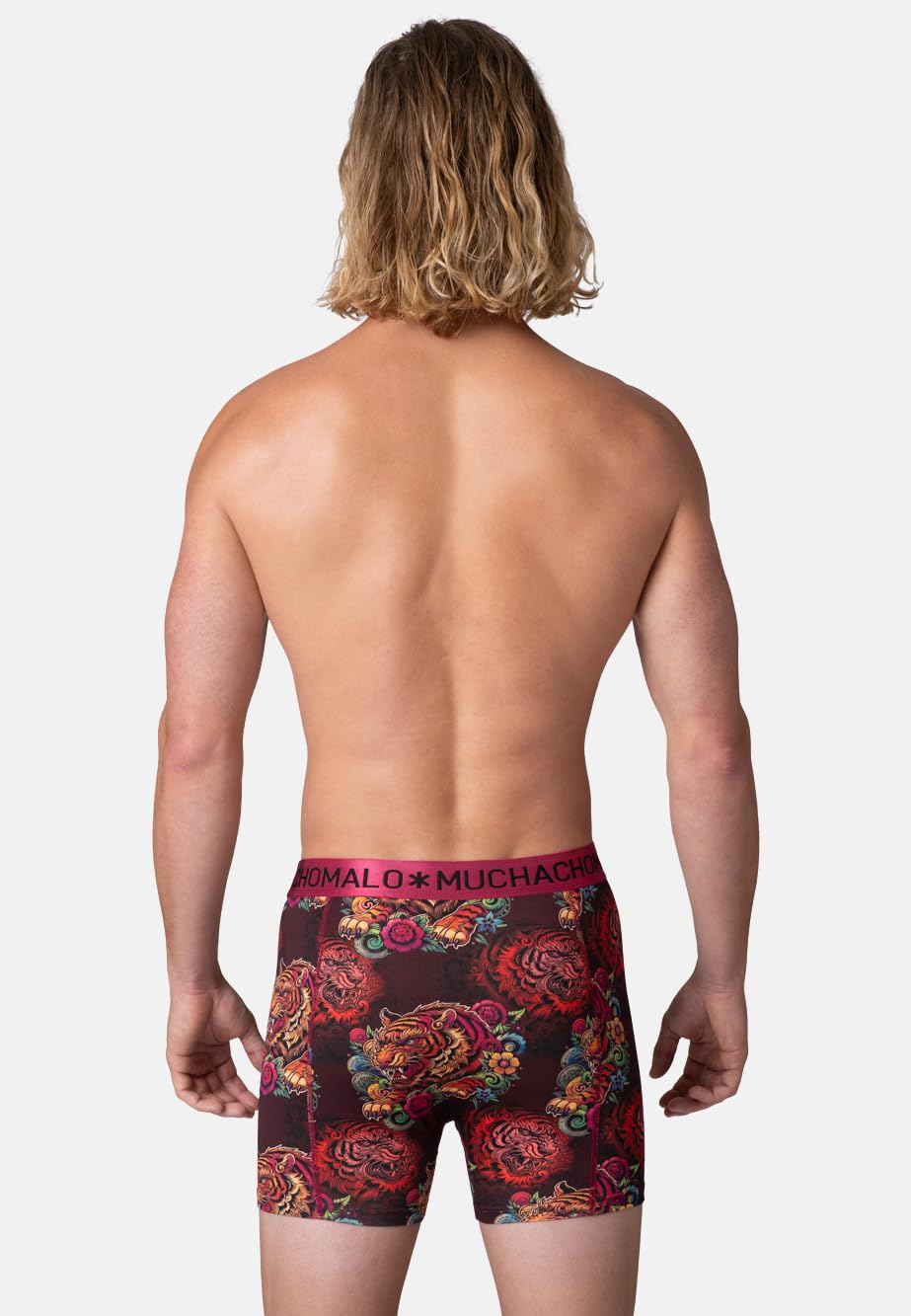 Muchachomalo Boxers para Hombres, Ropa interior de Algodón para Hombres, Multipack de 2 Piezas, Boxers Impreso Corte Clásico, con Cintura Elástica