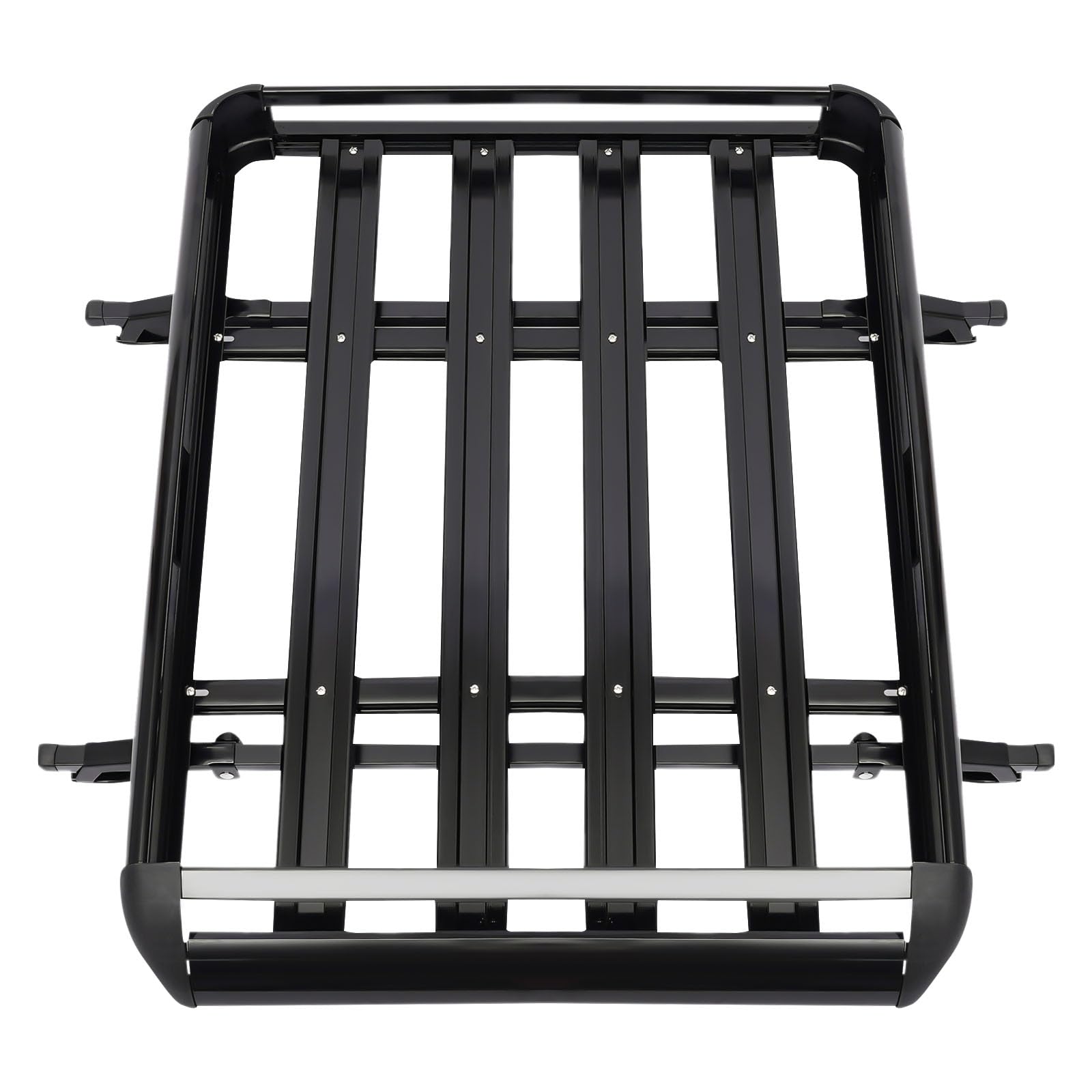 Baca Coche Portaequipajes, Color Negro, Capacidad de Carga de 68 kg, Diseño de Doble Capa, Adecuado para Modelos Universales Todoterreno, 127 x 97 cm